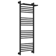 Полотенцесушитель водяной Сунержа Богема+ 31-0223-1240, высота 120 см, ширина 40 см, универсальное подключение, с полкой, цвет матовый черный