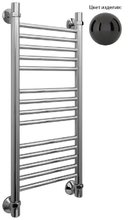 Полотенцесушитель водяной Сунержа Богема прямая, 17-0102-8030, ширина 30 см, высота 80 см, черный