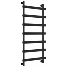 Полотенцесушитель водяной Сунержа Атлант 31-0226-1250, высота 120 см, ширина 50 см, универсальное подключение, цвет матовый черный