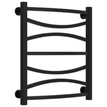 Полотенцесушитель водяной Сунержа Ажур 31-0255-6050, высота 60 см, ширина 50 см, нижнее подключение 50 см, цвет матовый черный