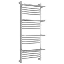 Полотенцесушитель водяной Сунержа Богема+ 071-0224-1250, высота 120 см, ширина 50 см, универсальное подключение, с 4 полками, цвет сатин