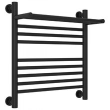 Полотенцесушитель водяной Сунержа Богема+ 31-0223-5050, высота 50 см, ширина 50 см, универсальное подключение, с полкой, цвет матовый черный