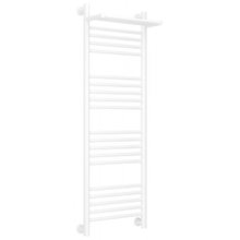 Полотенцесушитель водяной Сунержа Богема+ 30-0223-1240, высота 120 см, ширина 40 см, универсальное подключение, с полкой, цвет матовый белый
