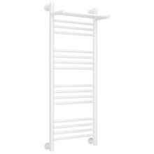 Полотенцесушитель водяной Сунержа Богема+ 12-0223-1040, высота 100 см, ширина 40 см, универсальное подключение, с полкой, цвет белый