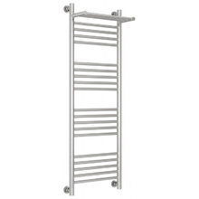 Полотенцесушитель водяной Сунержа Богема+ 071-0223-1240, высота 120 см, ширина 40 см, универсальное подключение, с полкой, цвет сатин