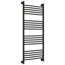 Полотенцесушитель водяной Сунержа Флюид+ 31-0222-1250, высота 120, ширина 50 см, универсальное подключение, цвет матовый черный