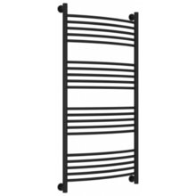 Полотенцесушитель водяной Сунержа Богема+ 31-0221-1260, высота 120 см, ширина 60 см, универсальное подключение, цвет матовый черный