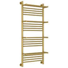 Полотенцесушитель водяной Сунержа Богема+, ширина 50 см, высота 120 см, универсальное подключение, 4 полки, цвет матовое золото, 032-0224-1250