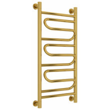 Полотенцесушитель водяной Сунержа Элегия+, высота 80 см, ширина 40 см, универсальное подключение, цвет золото, 03-0205-8040