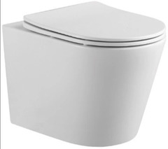 Унитаз подвесной Aquatek Вега AQ1904-00 безободковый с сиденьем Soft Close, белый