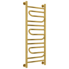 Полотенцесушитель водяной Сунержа Элегия+, высота 100 см, ширина 40 см, универсальное подключение, цвет золото, 03-0205-1040