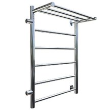 Полотенцесушитель Тругор Аспект ПМ 1 П 50*80*40 (ЛЦ6) левый, ширина 40 см, высота 80 см, боковое подключение 50 см, с полкой, хром