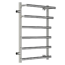 Полотенцесушитель водяной Тругор Дебют ПМ, Дебют1/ПМ508050лев, ширина 55 см, высота 80 см, подключение боковое левое 50 см, хром