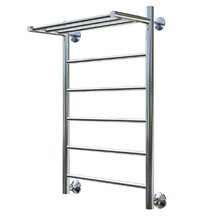 Полотенцесушитель водяной Тругор Аспект серия 1, Аспект1/нп8050П, ширина 50 см, высота 80 см, подключение нижнее, с полкой, хром