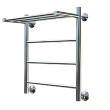 Полотенцесушитель водяной Тругор Аспект серия 1, Аспект1/нп6050П, ширина 55 см, высота 60 см, подключение нижнее, с полкой, хром