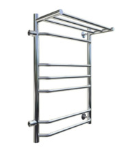 Полотенцесушитель водяной Тругор Браво ПМ 3 П 60.80.50 (ЛЦ4) лев, ширина 50 см, высота 80 см, Браво3/ПМ608050Плев, боковое подключение 60 см, с полкой, цвет хром