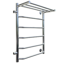 Полотенцесушитель Тругор Браво ПМ 1 П левый, ширина 47.5 см, высота 73.6 см, боковое подключение 50 см, с полкой, хром