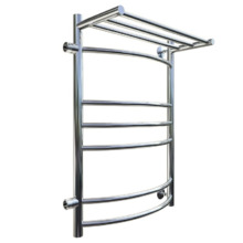 Полотенцесушитель Тругор Приоритет ПМ 3 П 50*80*40 (ЛЦ2) ЛЕВЫЙ, ширина 40 см, высота 80 см, боковое подключение 50 см, с полкой, хром