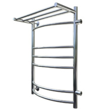 Полотенцесушитель Тругор Приоритет ПМ 3 П 50*80*40 (ЛЦ2) ПРАВЫЙ, ширина 40 см, высота 80 см, боковое подключение 50 см, с полкой, хром