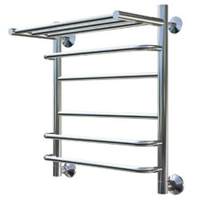 Полотенцесушитель Тругор Идеал комби НП 3 П 60*50 (ЛЦ17), ширина 50 см, высота 60 см, с полкой, хром