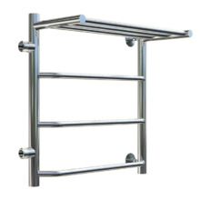 Полотенцесушитель Тругор Браво ПМ 1 П 50*60*50 (ЛЦ4) левый, ширина 50 см, высота 60 см, боковое подключение 50 см, с полкой, хром