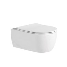 Унитаз Aquatek Европа AQ1106L-00 безободковый, с тонким сиденьем soft close, белый