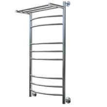 Полотенцесушитель Тругор Приоритет НП 2 П 100*60 (ЛЦ2), ширина 60 см, высота 100 см, с полкой, хром