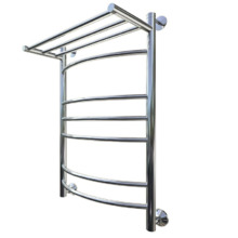 Полотенцесушитель Тругор Приоритет НП 2 П 80*40 (ЛЦ2), ширина 40 см, высота 80 см, с полкой, хром