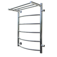 Полотенцесушитель Тругор Приоритет ПМ 1 П 50*80*50 (ЛЦ2) ПРАВЫЙ, ширина 50 см, высота 80 см, боковое подключение 50 см, с полкой, хром