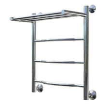 Полотенцесушитель Тругор Лотос НП 1 П 60*50 (ЛЦ28), ширина 50 см, высота 60 см, с полкой, хром