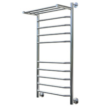 Полотенцесушитель Тругор Браво НП 2 П 100*50 (ЛЦ4), ширина 50 см, высота 100 см, с полкой, хром