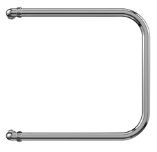 Полотенцесушитель водяной Terminus 4620768881442, П 320х400, ширина 40 см, высота 35.2 см, боковое подключение 32 см, хром