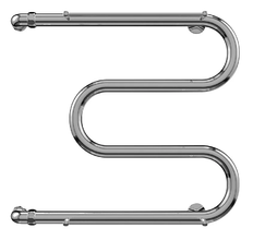 Полотенцесушитель водяной Terminus М 4620768880322, 500х400 с полкой, ширина 40 см, высота 53.2 см, боковое подключение 50 см, хром