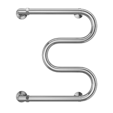 Полотенцесушитель водяной Terminus М-образный 4620768881138, ширина 40 см, высота 53 см, боковое подключение 50 см, 1 дюйм, цвет нержавеющая сталь