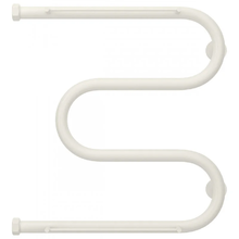 Полотенцесушитель водяной Сунержа М-образный+ 30-4008-5050, высота 50 см, ширина 50 см, боковое подключение 50 см, с 2 полками, цвет матовый белый