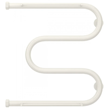 Полотенцесушитель водяной Сунержа М-образный+ 12-4008-5050, высота 50 см, ширина 50 см, боковое подключение 50 см, с 2 полками, цвет белый