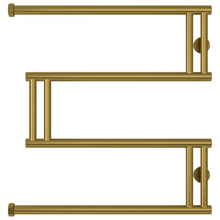 Полотенцесушитель водяной Сунержа High-Tech M+, высота 60 см, ширина 60 см, боковое подключение 60 см, цвет состаренная латунь, 051-4050-6060