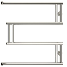 Полотенцесушитель водяной Сунержа High-Tech M+, ширина 60 см, высота 60 см, боковое подключение 60 см, цвет хром, 00-4050-6060