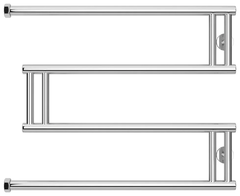 Полотенцесушитель водяной Сунержа High-Tech M 50x65 см, 00-0050-5065, хром