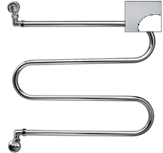 Полотенцесушитель водяной Margaroli Vento 400WHCR, высота 58.5 см, ширина 60 см