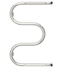 Полотенцесушитель водяной Сунержа М-образный+, высота 40 см, ширина 60 см, боковое подключение 60 см, 2 полки, цвет хром, 00-4008-6040