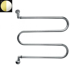 Полотенцесушитель водяной Margaroli Vento 402600WHGO, высота 46.5 см, ширина 60 см, белый/золото