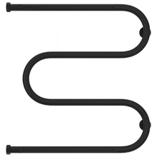 Полотенцесушитель водяной Сунержа М-образный 31-0008-6060, высота 60 см, ширина 60 см, боковое подключение 60 см, 2 полки, цвет матовый черный