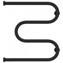 Полотенцесушитель водяной Сунержа М-образный 31-0008-5050, высота 50 см, ширина 50 см, боковое подключение 50 см, 2 полки, цвет матовый черный