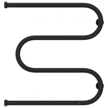 Полотенцесушитель водяной Сунержа М-образный 15-0008-6060, высота 60 см, ширина 60 см, боковое подключение 60 см, 2 полки, цвет тёмный титан муар