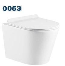 Подвесной унитаз Azario Teramo 0053 безободковый с крышкой-сиденьем микролифт