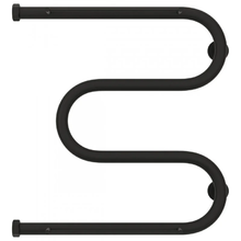 Полотенцесушитель водяной Сунержа М-образный 15-0008-5050, высота 50 см, ширина 50 см, боковое подключение 50 см, 2 полки, цвет тёмный титан муар