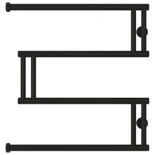 Полотенцесушитель водяной Сунержа High-Tech M 31-0050-6060, высота 60 см, ширина 60 см, боковое подключение 60 см, цвет матовый черный