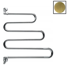 Полотенцесушитель водяной Margaroli Vento 405OB, высота 64 см ширина 60 см, старая бронза