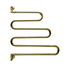 Полотенцесушитель водяной Margaroli Vento 405GO, высота 64 см, ширина 60 см, золото